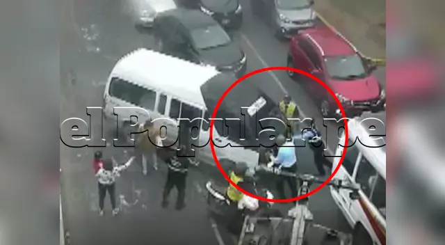 El sujeto intentó darse a la fuga, pese a que tenía pasajeros en su interior