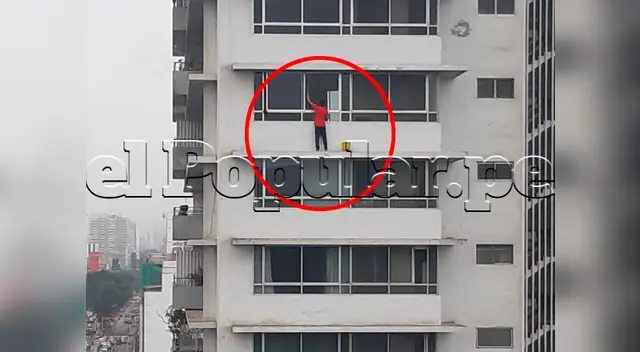 Los vecinos del edificio descubrieron que no tenían ningún cable con el que pueda sujetarse