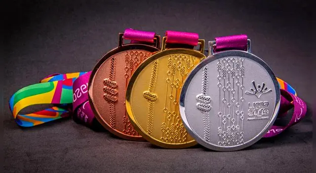 Las medallas que serán entregadas a los ganadores de los Panamericanos