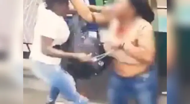 La policía logró capturar a la joven por el rastro de sangre que dejó tras el ataque