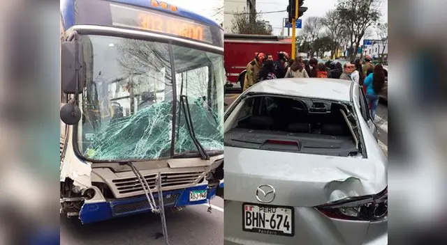 Accidente e tránsito se registró en Miraflores