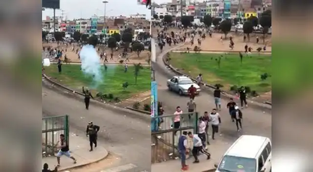 Barras de Alianza Lima y Sport Boys se enfrentan a balazos Barras de Alianza Lima y Sport Boys se enfrentan a balazos