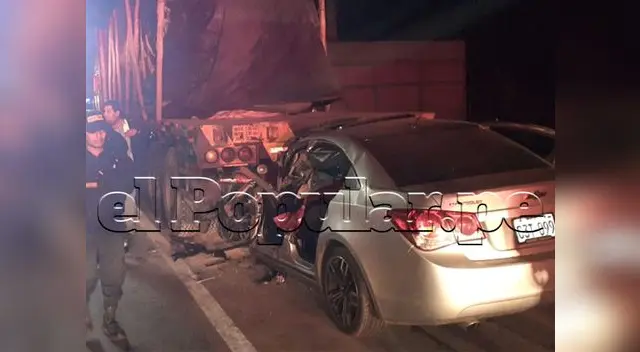 Impacto fue violento