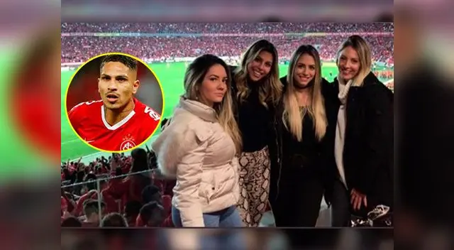 Alondra García Miró alentó a Paolo Guerrero en la Copa de Brasil