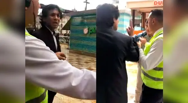 Sujeto amenaza a joven por defender a mujer en centro comercial  