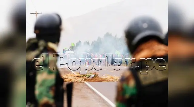 Enfrentamientos entre manifestantes y agentes PNP 