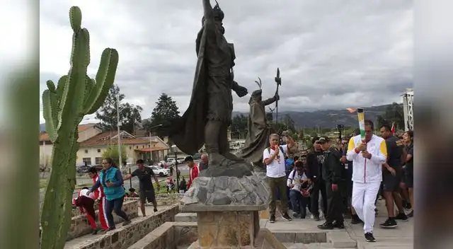 el recorrido que inició en el turístico balneario de los Baños del Inca