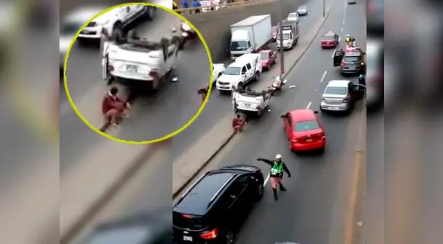 En dirección sur hacia Surquillo En dirección sur hacia Surquillo