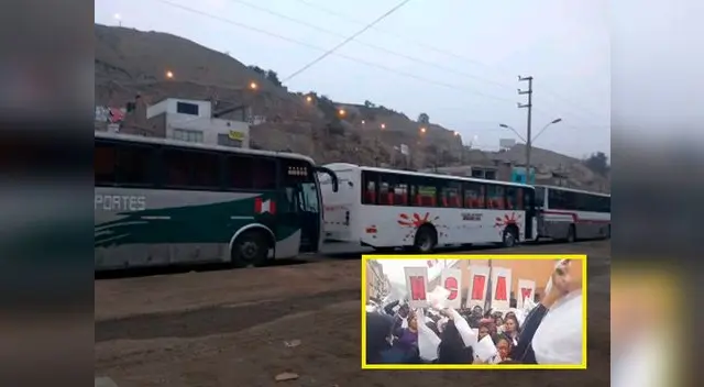 Usuarios denuncian que párroco José Chuquillanqui contrató movilidad para protestantes