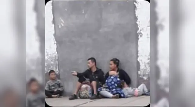 Las imágenes vienen siendo virales en Facebook, donde se puede ver cómo utilizan a niños para pedir limosna Las imágenes vienen siendo virales en Facebook, donde se puede ver cómo utilizan a niños para pedir limosna