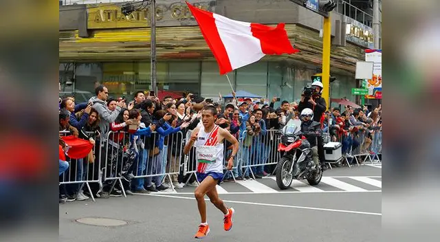 Cristian Pacheco ganó la medalla de oro en maratón masculino