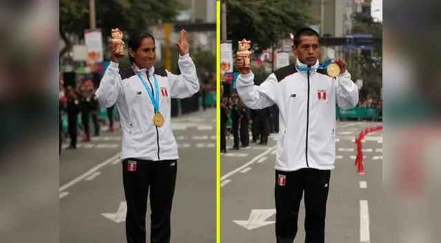 Gladys Tejada y Christian Pacheco lograron medalla de oro en maratón de Lima 2019