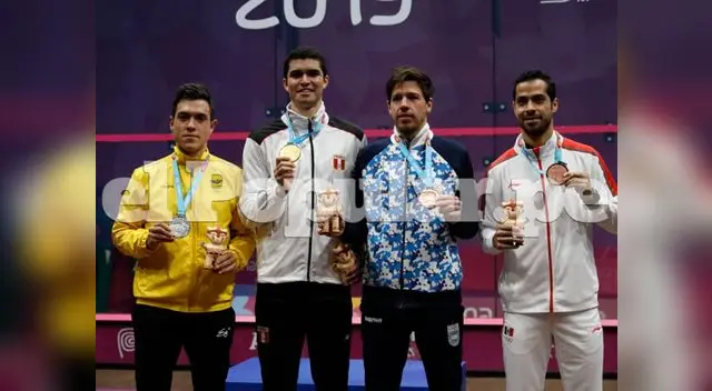 Las medallas se dividen en cuatro deportes: dos en maratón y una en squash, dos en taekwondo y una levantamiento de pesas
