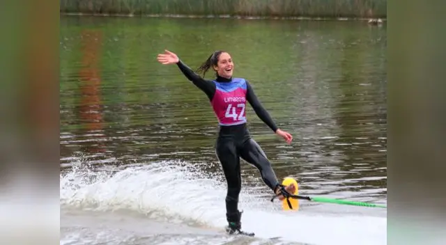 Natalia Cuglievan gana medalla de oro en esquí acuático Natalia Cuglievan gana medalla de oro en esquí acuático