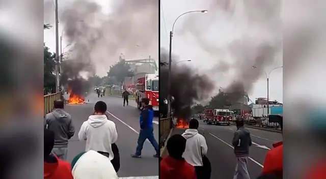 El conductor detuvo el auto de inmediato al ver que salía humo