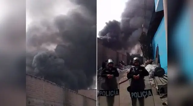 Bomberos viene atendiendo la emergencia
