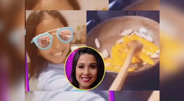 Tula Rodríguez enseña a prepara papa a la huancaina a su hija