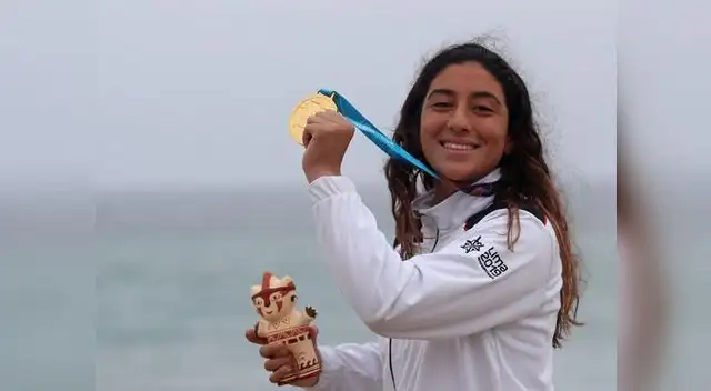 Daniella Rosas obtuvo presea de oro en surf en Juegos Panamericanos 2019 Daniella Rosas obtuvo presea de oro en surf en Juegos Panamericanos 2019