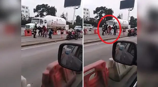 Policía hizo respetar carril habilitado solo para atletas