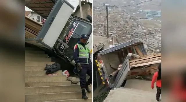 Accidente en San Juan de Lurigancho pudo terminar en tragedia Accidente en San Juan de Lurigancho pudo terminar en tragedia
