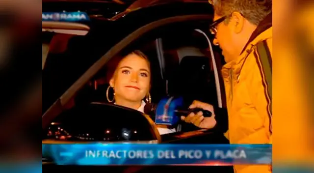 Flavia Laos no cumplió con plan Pico y Placa