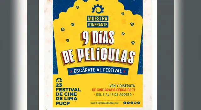 El Festival de Cine de Lima transcurre con proyecciones gratuitas para el público