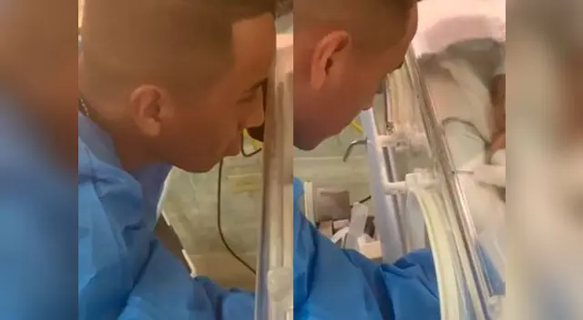 Christian Cueva tuvo conmovedor reencuentro con su hija prematura en hospital Christian Cueva tuvo conmovedor reencuentro con su hija prematura en hospital