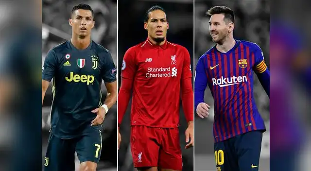 UEFA anuncia a Cristiano Ronaldo, Messi y Van Dijk como candidatos a Jugador del Año UEFA anuncia a Cristiano Ronaldo, Messi y Van Dijk como candidatos a Jugador del Año