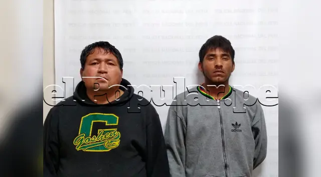 Los sujetos fueron perseguidos por el personal de la PNP tras intentar huir con el botín