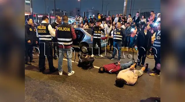 La presunta banda criminal de venezolanos fue intervenida por la PNP