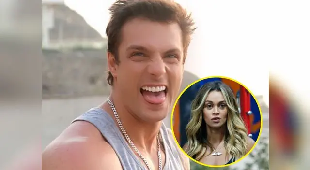 Nicola Porcella se muestra muy furioso y lleno de colera ante la mirada miedosa de Angie Arizaga