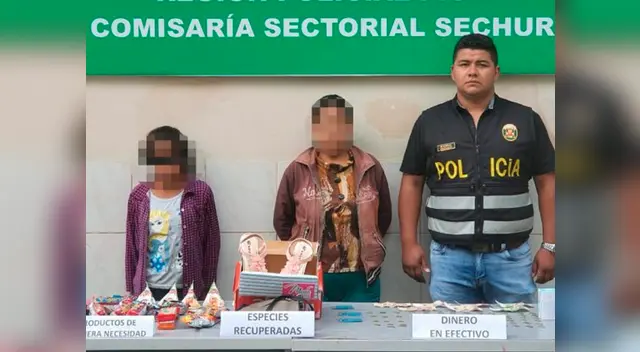 La menor reveló al personal de la PNP que tenían más productos robados en su casa