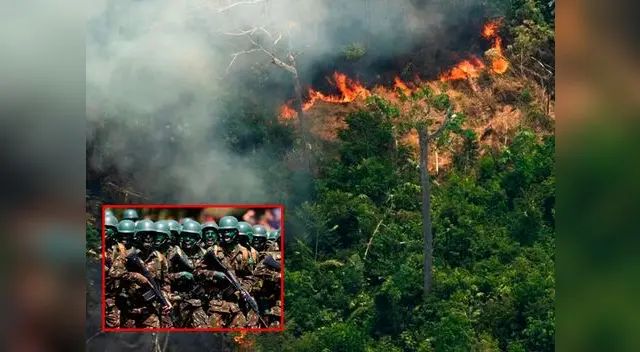 Fuerzas Armadas llegan al Amazonas para detener el fuego tras 20 días de incendios  