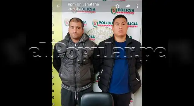 Dos presuntos integrantes de una banda fueron detenidos en Comas