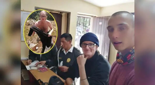 Fueron sorprendidos por vigilantes de la Dirección de Cultura del Cusco Fueron sorprendidos por vigilantes de la Dirección de Cultura del Cusco