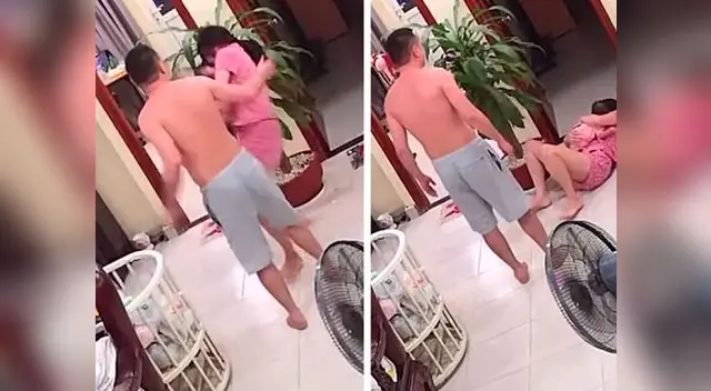 Mujer agredida en Vietnam por su esposo Mujer agredida en Vietnam por su esposo