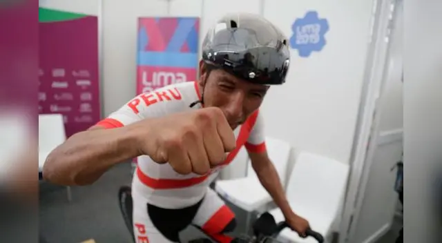 Israel Hilario, ganador de la prueba contrarreloj unificada de las clases C5 a C1 Para ciclismo de ruta en los Juegos Parapanamericanos 2019  