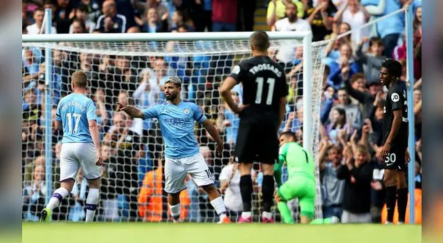 El City fue una máquina goleó al Brighton & Hove Albion con dos goles de Sergio  Agüero