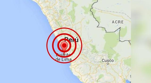 Sismo en Lima tuvo epicentro en la ciudad de Cañete