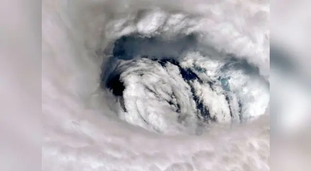 Esta es la imagen de Dorian, visto desde el espacio