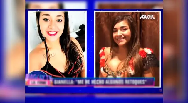 Gianella Ydoña confesó haberse realizado algunos 'arreglitos' Gianella Ydoña confesó haberse realizado algunos 'arreglitos'