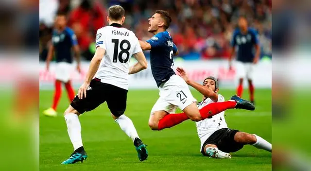 Lucas Hernández es uno de los jugadores importantes de Francia que goleó 4 a 1 FOTO: EFE