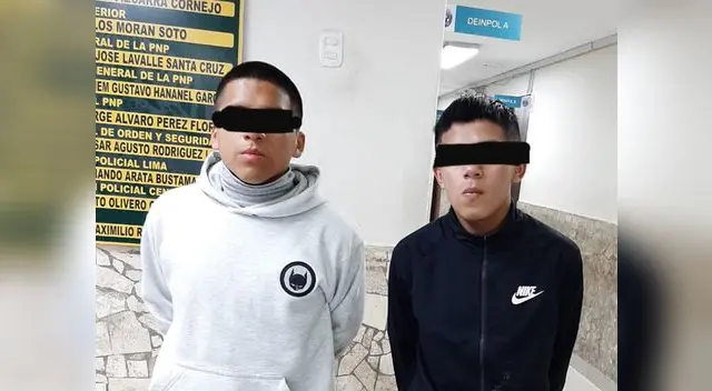 Adolescentes son detenidos tras robar celular a una mujer Adolescentes son detenidos tras robar celular a una mujer