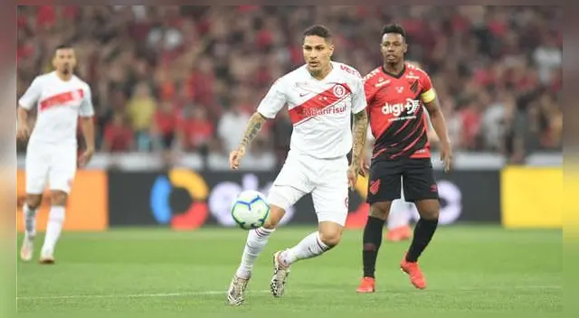 Paolo Guerrero en Inter de Porto Alegre vs Athlético Paranaense EN VIVO por Final Copa de Brasil