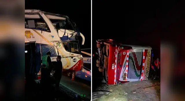 Volcadura de bus deja tres muertos y 16 heridos 