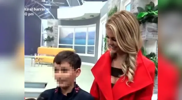 El pequeño Thiago acompañó a Brunella Horna al set de En boca de todos