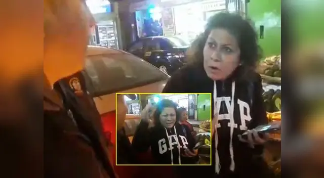 La mujer dijo defender a vendedora ambulante