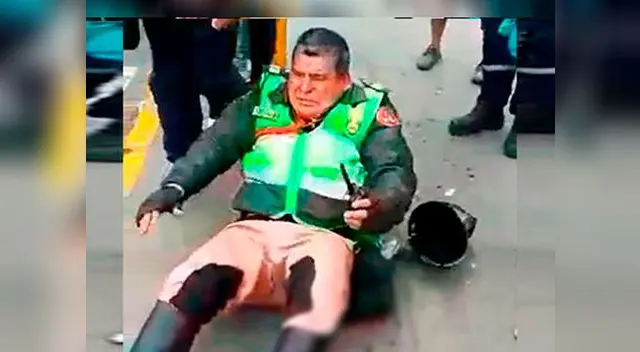 El efectivo policial resultó con fracturas en el pie El efectivo policial resultó con fracturas en el pie