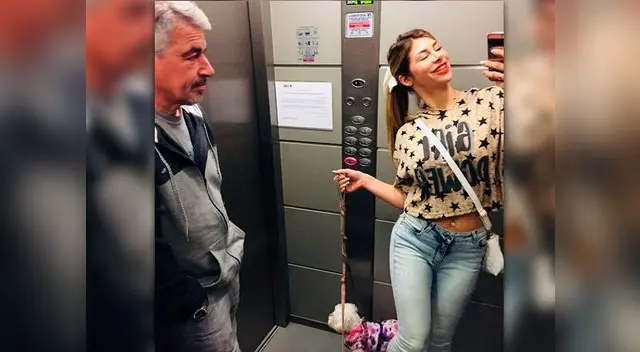 Xoana González y su padre comparten momentos alegres