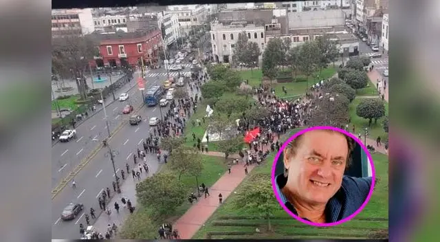 La protesta en contra de la disolución del Congreso habría sido organizada por el fujimorismo y no habría tenido gran acogida